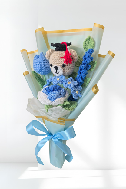 Graduation Bouquet - Hug-Me Teddy
