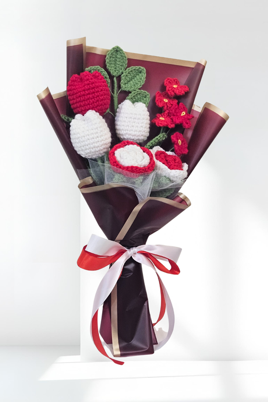 Flower Bouquet - Crochet mix flower bouquet