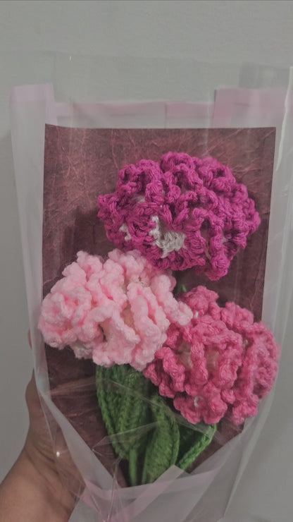 Flower Bouquet - Pink Carnations