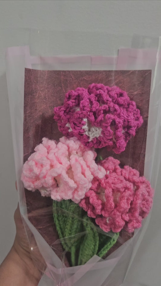 Flower Bouquet - Pink Carnations
