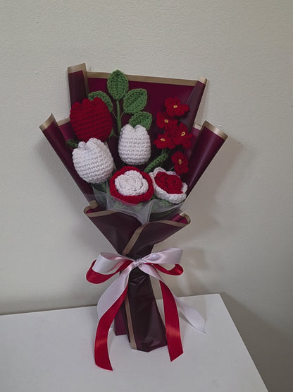 Flower Bouquet - Crochet mix flower bouquet